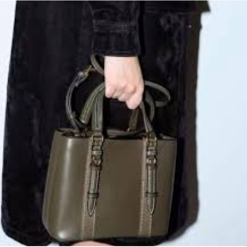 Zara city bag, olive green - Picture 10 of 13